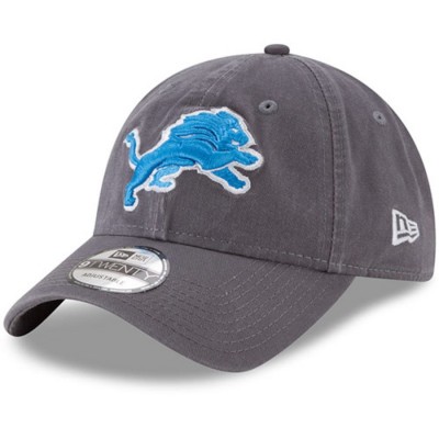 Men's Detroit Lions New Era Graphite Core Classic 9TWENTY Adjustable Hat 3066323